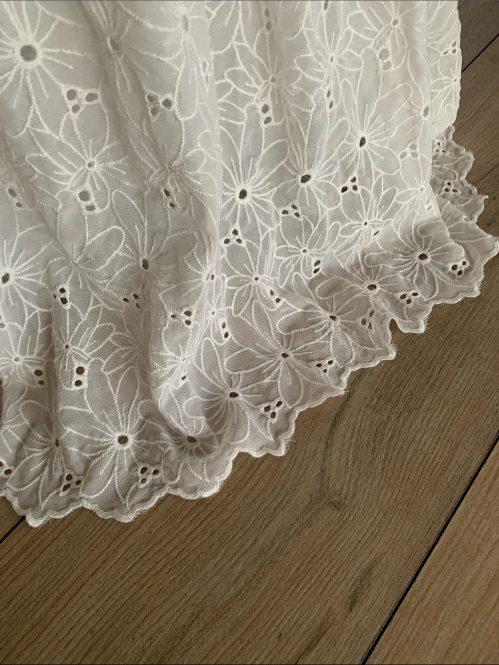 White Floral Maxi Skirt | bow in front or back | country girl + coastal + girly - Picture 2 of 9